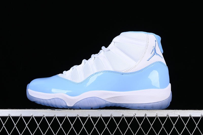 AIR Jordan 11 Unc Aj11 - Blue - White Unisex Streetwear Limited Edition - The Air Jordan 11 UNC AJ11 White/Blue is a tribute to Michael Jordan's alma mater,