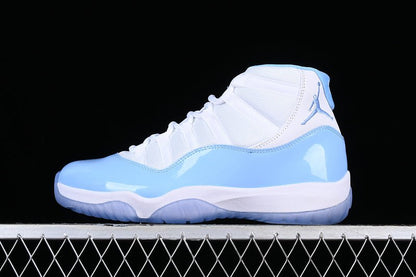 AIR Jordan 11 Unc Aj11 - Blue - White Unisex Streetwear Limited Edition - The Air Jordan 11 UNC AJ11 White/Blue is a tribute to Michael Jordan's alma mater,