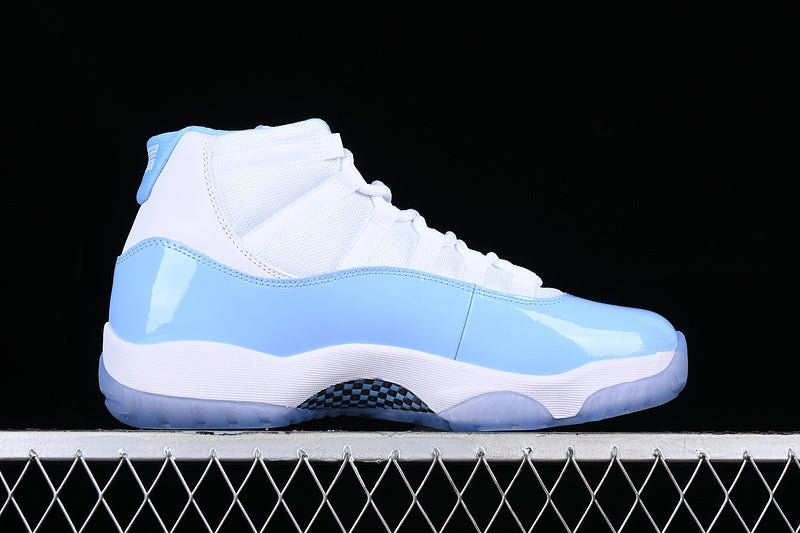 AIR Jordan 11 Unc Aj11 - Blue - White Unisex Streetwear Limited Edition - The Air Jordan 11 UNC AJ11 White/Blue is a tribute to Michael Jordan's alma mater,