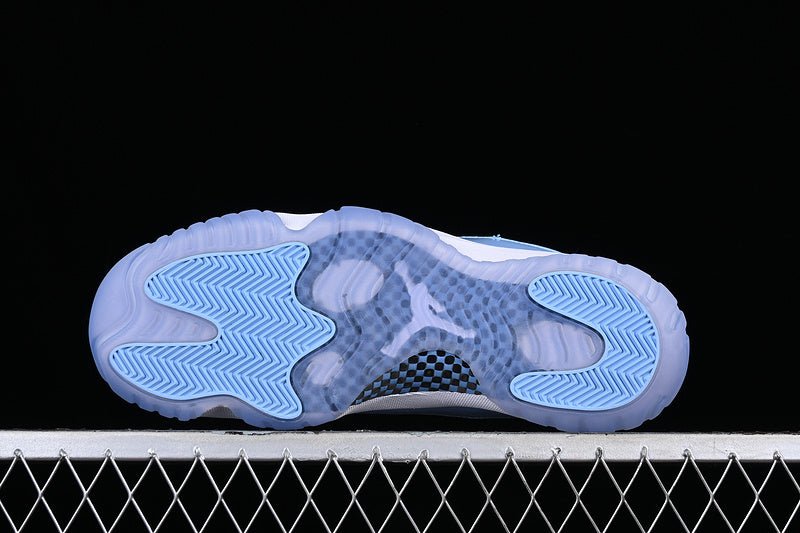 AIR Jordan 11 Unc Aj11 - Blue - White Unisex Streetwear Limited Edition - The Air Jordan 11 UNC AJ11 White/Blue is a tribute to Michael Jordan's alma mater,