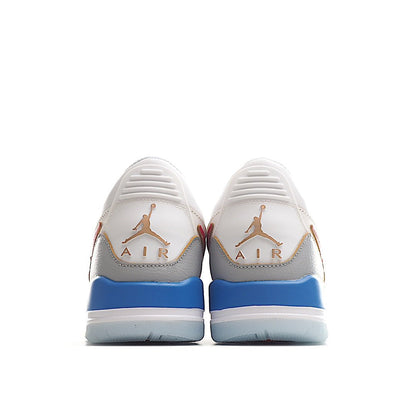 AIR Jordan 11 'white - Blue - Red' Unisex Streetwear Limited Edition - **Air Jordan 11 'White/Blue/Red'** The Air Jordan 11 'White/Blue/Red' offers a fresh and bold take