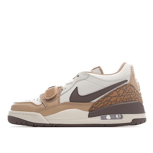 AIR Jordan 11 'white - Brown' Unisex Streetwear Limited Edition - **Air Jordan 11 'White/Brown'** The Air Jordan 11 'White/Brown' offers a refined and earthy twist
