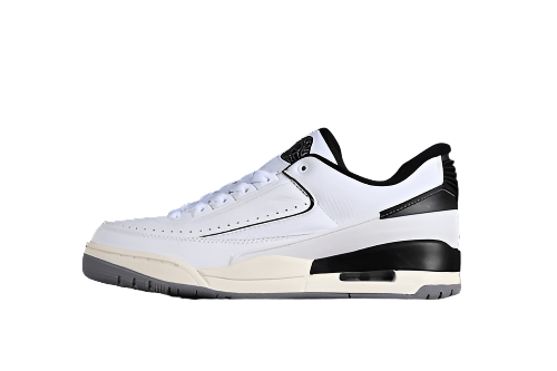 AIR Jordan 2 - 3 Retro White - - Sail - Cement Grey - Black Unisex Streetwear Limited Edition