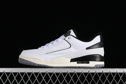 AIR Jordan 2 - 3 Retro White - - Sail - Cement Grey - Black Unisex Streetwear Limited Edition