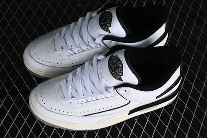 AIR Jordan 2 - 3 Retro White - - Sail - Cement Grey - Black Unisex Streetwear Limited Edition