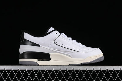 AIR Jordan 2 - 3 Retro White - - Sail - Cement Grey - Black Unisex Streetwear Limited Edition