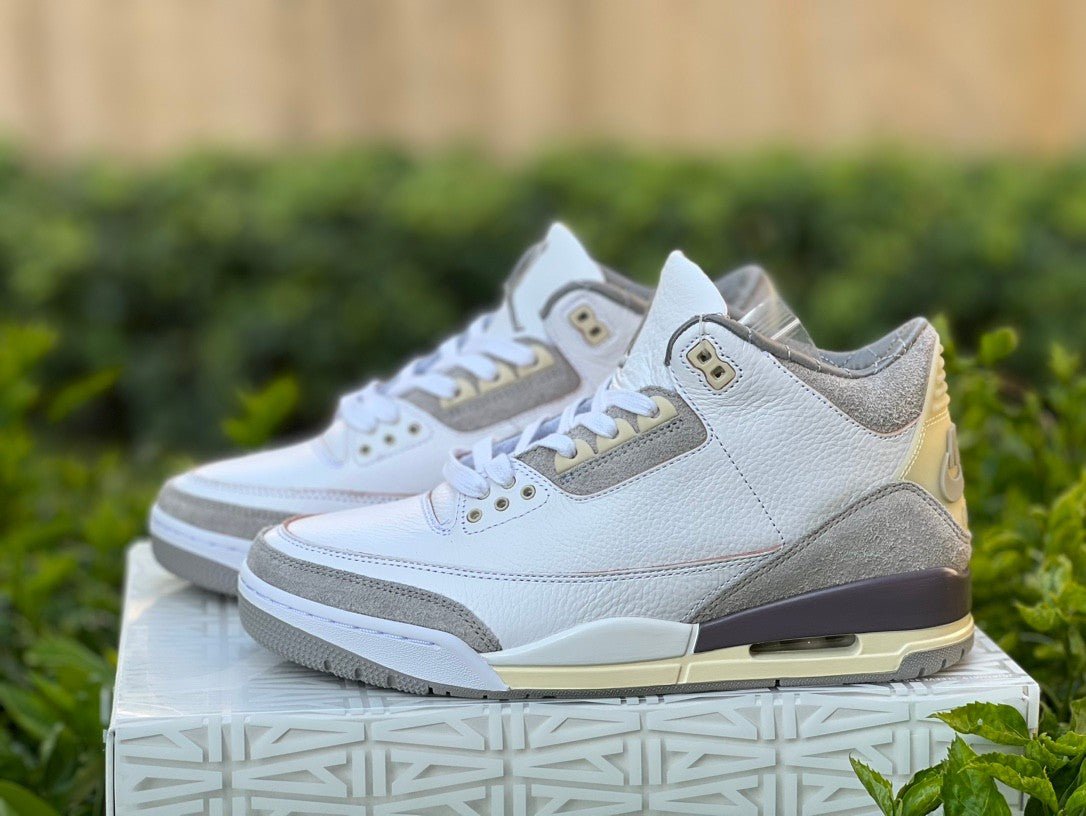 Air Jordan 3 A Ma Maniere Sail - Medium - Grey Unisex Streetwear Limited Edition