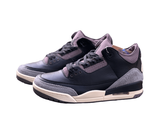 Air Jordan 3 - Brown Sneakers - Black Unisex Streetwear Limited Edition