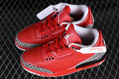 AIR Jordan 3 - Red - Grey Sneakers - Black Unisex Streetwear Limited Edition - **Air Jordan 3 Black/Red/Grey** Step into iconic style and unmatched performance with the Air Jordan
