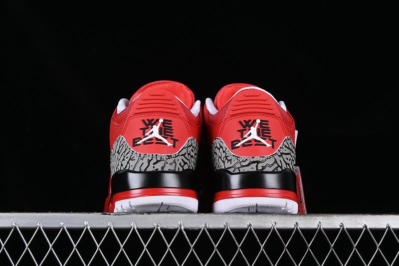 AIR Jordan 3 - Red - Grey Sneakers - Black Unisex Streetwear Limited Edition - **Air Jordan 3 Black/Red/Grey** Step into iconic style and unmatched performance with the Air Jordan