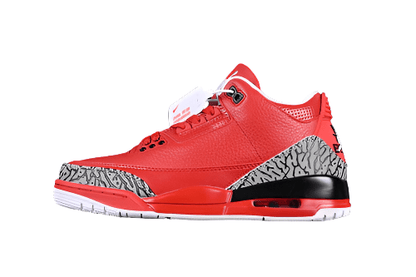 AIR Jordan 3 - Red - Grey Sneakers - Black Unisex Streetwear Limited Edition - **Air Jordan 3 Black/Red/Grey** Step into iconic style and unmatched performance with the Air Jordan
