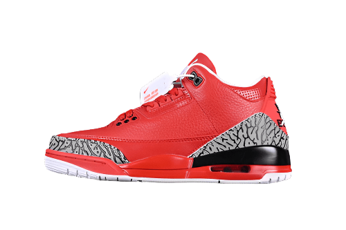 AIR Jordan 3 - Red - Grey Sneakers - Black Unisex Streetwear Limited Edition - **Air Jordan 3 Black/Red/Grey** Step into iconic style and unmatched performance with the Air Jordan