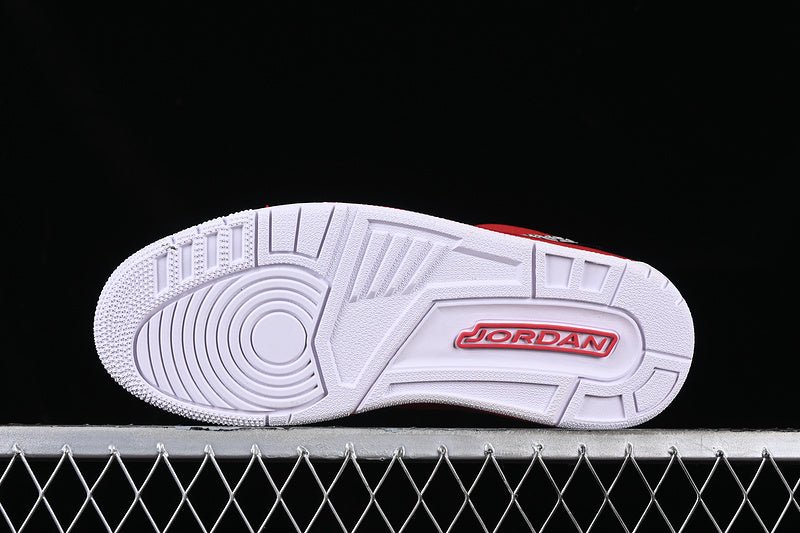 AIR Jordan 3 - Red - Grey Sneakers - Black Unisex Streetwear Limited Edition - **Air Jordan 3 Black/Red/Grey** Step into iconic style and unmatched performance with the Air Jordan