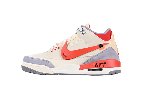 AIR Jordan 3 Co-branding Grey - Orange - Sneakers - Yellow Unisex Streetwear Limited Edition - **Air Jordan 3 Co-Branding Grey/Orange/Yellow** Elevate your sneaker collection with the Air Jordan 3 Co-