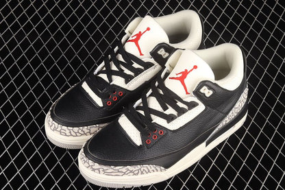 AIR Jordan 3 Desert Cement - Rush Orange-fossil Stone-sail Sneakers - Black Unisex Streetwear Limited Edition - Air Jordan 3 Desert Cement Black/Rush Orange-Fossil Stone-Sail Experience a bold fusion