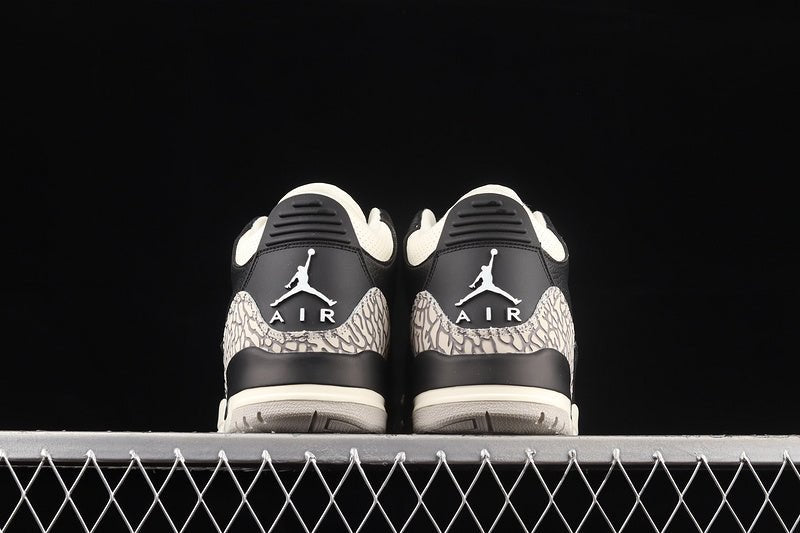 AIR Jordan 3 Desert Cement - Rush Orange-fossil Stone-sail Sneakers - Black Unisex Streetwear Limited Edition - Air Jordan 3 Desert Cement Black/Rush Orange-Fossil Stone-Sail Experience a bold fusion