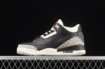 AIR Jordan 3 Desert Cement - Rush Orange-fossil Stone-sail Sneakers - Black Unisex Streetwear Limited Edition - Air Jordan 3 Desert Cement Black/Rush Orange-Fossil Stone-Sail Experience a bold fusion