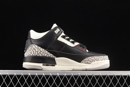 AIR Jordan 3 Desert Cement - Rush Orange-fossil Stone-sail Sneakers - Black Unisex Streetwear Limited Edition - Air Jordan 3 Desert Cement Black/Rush Orange-Fossil Stone-Sail Experience a bold fusion
