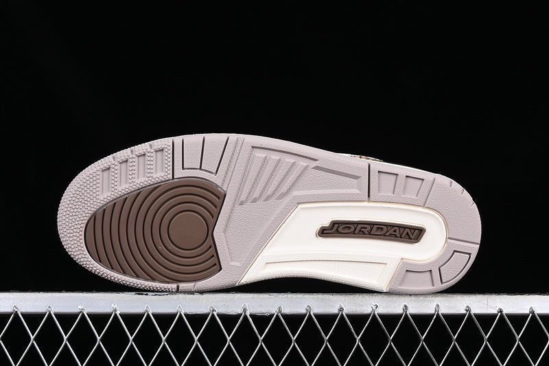 AIR Jordan 3 Palomino Grey - Brown - Sneakers - White Unisex Streetwear Limited Edition - **Air Jordan 3 Palomino Grey/Brown/White** Elevate your sneaker collection with the Air Jordan 3 Palomino