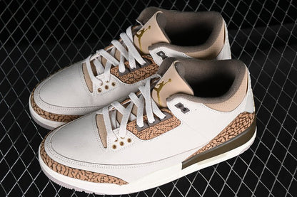 AIR Jordan 3 Palomino Grey - Brown - Sneakers - White Unisex Streetwear Limited Edition - **Air Jordan 3 Palomino Grey/Brown/White** Elevate your sneaker collection with the Air Jordan 3 Palomino