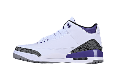 AIR Jordan 3 Pine Green White - - Grey - Purple Sneakers - Black Unisex Streetwear Limited Edition - **Air Jordan 3 Pine Green White/Black/Grey/Purple** Step into a fresh blend of classic design and