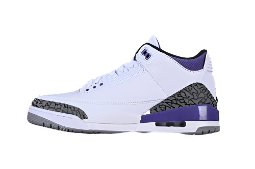 AIR Jordan 3 Pine Green White - - Grey - Purple Sneakers - Black Unisex Streetwear Limited Edition - **Air Jordan 3 Pine Green White/Black/Grey/Purple** Step into a fresh blend of classic design and