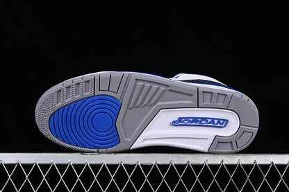AIR Jordan 3 Racer Blue White - Grey - - Blue Sneakers - Black Unisex Streetwear Limited Edition