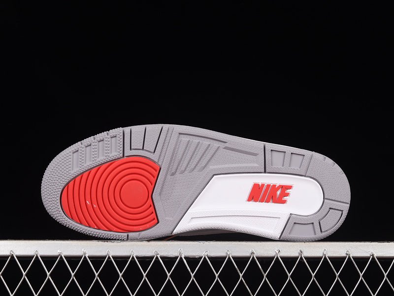 AIR Jordan 3 Retro 2022 White - Fire Red - Cement Grey - Sneakers - Black Unisex Streetwear Limited Edition - **Air Jordan 3 Retro 2022 White/Fire Red/Cement Grey/Black** Experience the perfect blend