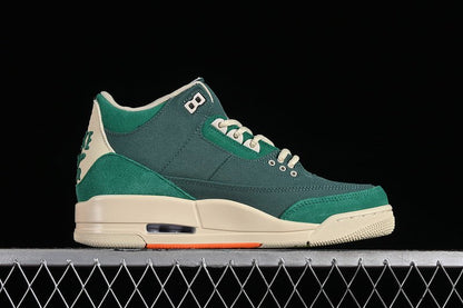 AIR Jordan 3 Retro Bicoastal - - Malachite - Fossil - Black Unisex Streetwear Limited Edition - **Air Jordan 3 Retro Bicoastal/Black/Malachite/Fossil** Introducing the Air Jordan 3 Retro Bicoastal/Bla
