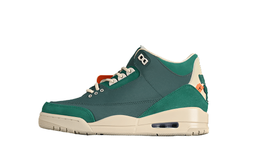 AIR Jordan 3 Retro Bicoastal - - Malachite - Fossil - Black Unisex Streetwear Limited Edition - **Air Jordan 3 Retro Bicoastal/Black/Malachite/Fossil** Introducing the Air Jordan 3 Retro Bicoastal/Bla