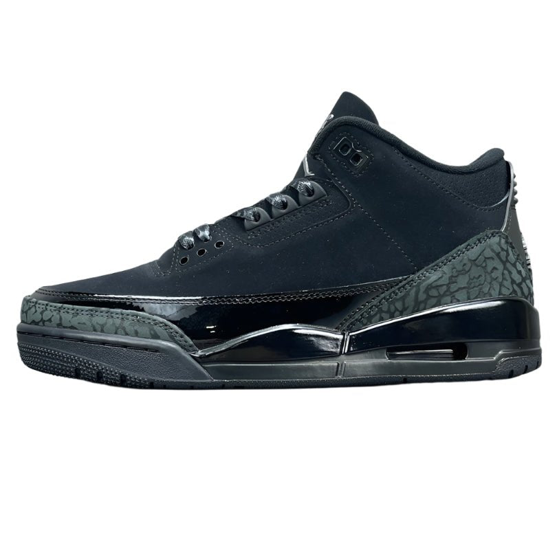 AIR Jordan 3 Retro Cat - Black Unisex Streetwear Limited Edition