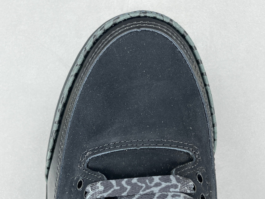 AIR Jordan 3 Retro Cat - Black Unisex Streetwear Limited Edition