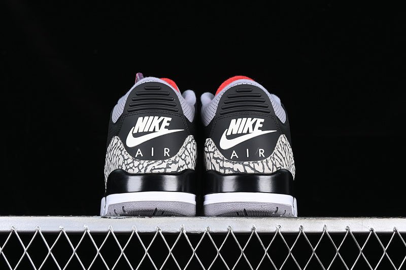 AIR Jordan 3 Retro Cement 2018 White - - Grey Sneakers - Black Unisex Streetwear Limited Edition