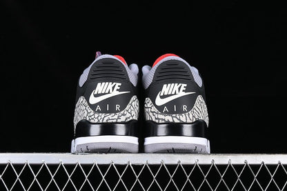 AIR Jordan 3 Retro Cement 2018 White - - Grey Sneakers - Black Unisex Streetwear Limited Edition