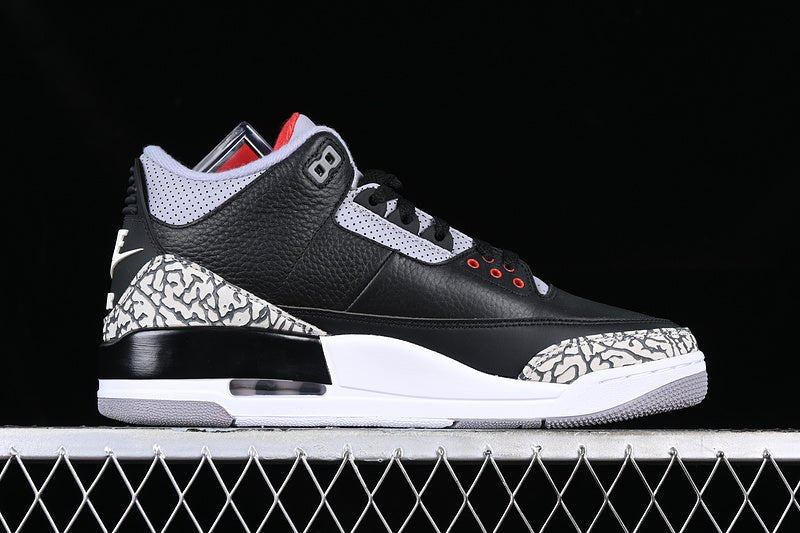 AIR Jordan 3 Retro Cement 2018 White - - Grey Sneakers - Black Unisex Streetwear Limited Edition