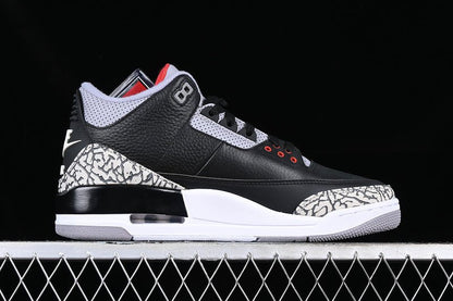 AIR Jordan 3 Retro Cement 2018 White - - Grey Sneakers - Black Unisex Streetwear Limited Edition