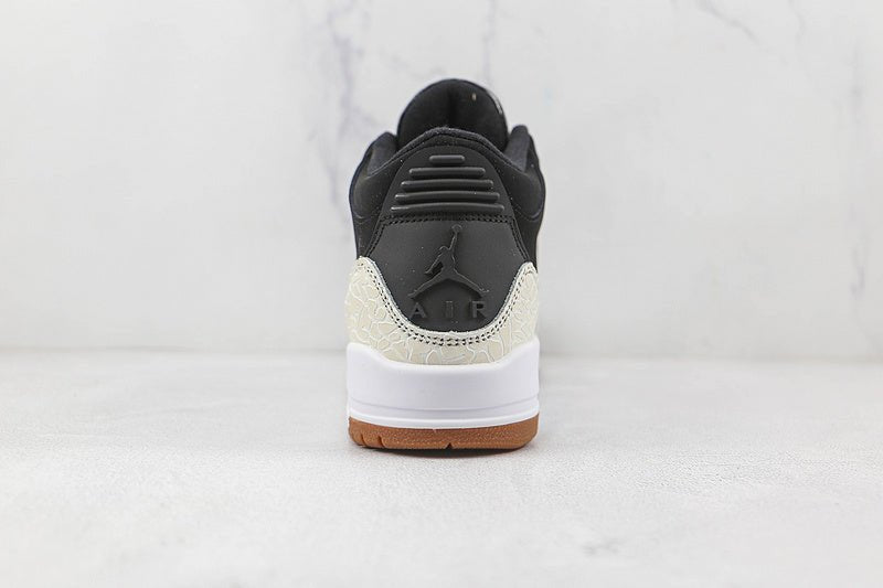 AIR Jordan 3 Retro - White - Sneakers - Black Unisex Streetwear Limited Edition - **Air Jordan 3 Retro Black/White/Black** Experience the perfect blend of classic style and modern sophistication