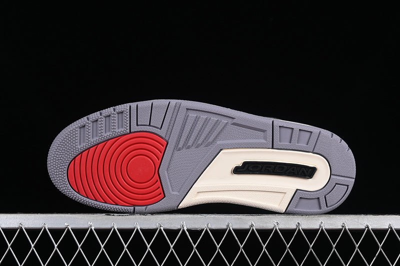 AIR Jordan 3 Retro Cement Grey White - Grey - Sneakers - Black Unisex Streetwear Limited Edition - **Air Jordan 3 Retro Cement Grey White/Grey/Black** Elevate your sneaker game with the Air Jordan