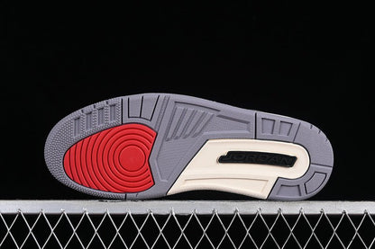AIR Jordan 3 Retro Cement Grey White - Grey - Sneakers - Black Unisex Streetwear Limited Edition - **Air Jordan 3 Retro Cement Grey White/Grey/Black** Elevate your sneaker game with the Air Jordan