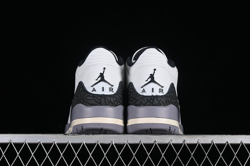 AIR Jordan 3 Retro Cement Grey White - Grey - Sneakers - Black Unisex Streetwear Limited Edition - **Air Jordan 3 Retro Cement Grey White/Grey/Black** Elevate your sneaker game with the Air Jordan