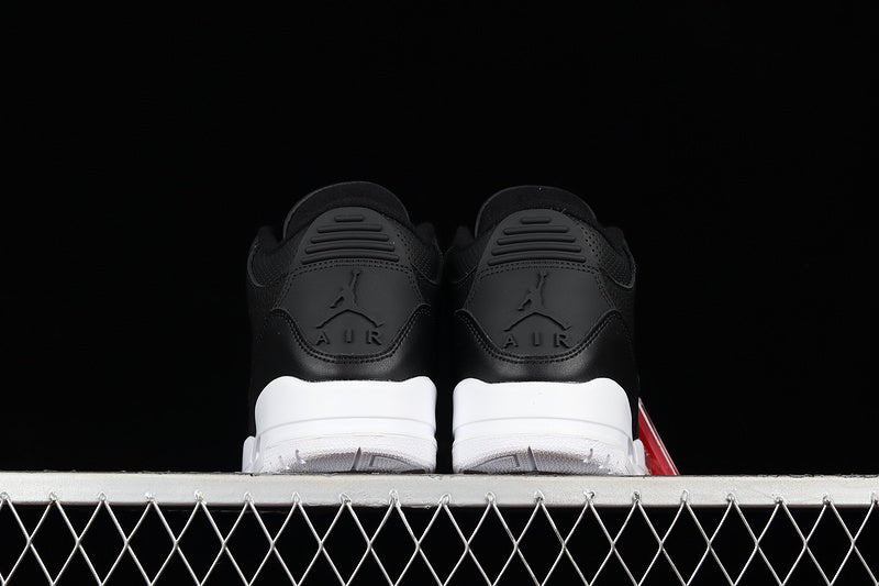 AIR Jordan 3 Retro Cyber Monday - - White Sneakers - Black Unisex Streetwear Limited Edition - **Air Jordan 3 Retro Cyber Monday Black/Black/White** Experience the perfect blend of sleek design and