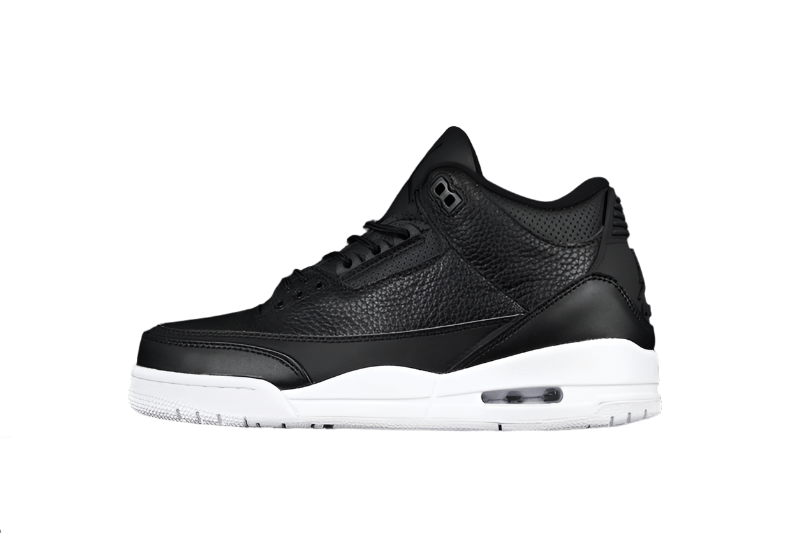 AIR Jordan 3 Retro Cyber Monday - - White Sneakers - Black Unisex Streetwear Limited Edition - **Air Jordan 3 Retro Cyber Monday Black/Black/White** Experience the perfect blend of sleek design and