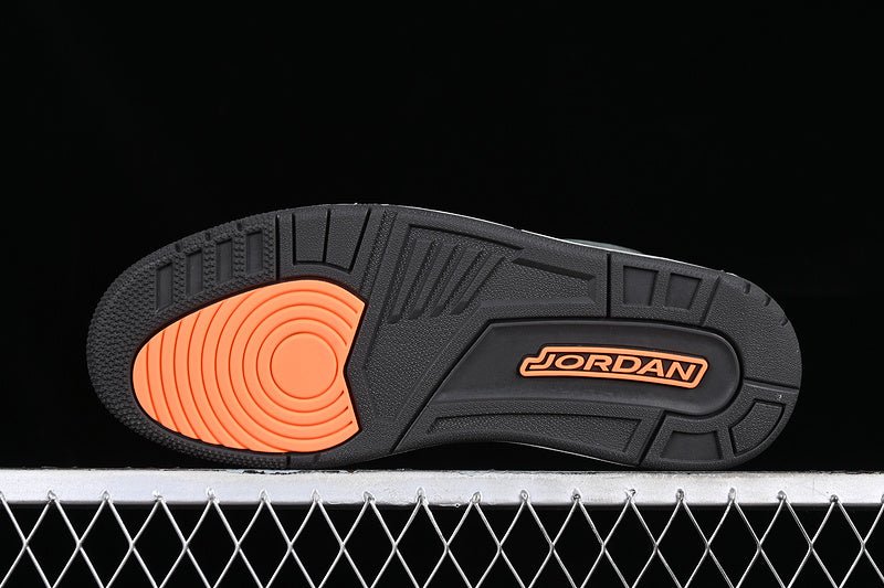 AIR Jordan 3 Retro Fear 2023 Night Stadium - Total Orange - Sneakers - Black Unisex Streetwear Limited Edition - **Air Jordan 3 Retro Fear 2023 Night Stadium/Total Orange/Black** Embrace the bold and
