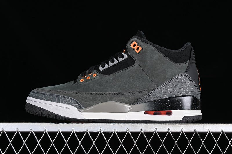 AIR Jordan 3 Retro Fear 2023 Night Stadium - Total Orange - Sneakers - Black Unisex Streetwear Limited Edition - **Air Jordan 3 Retro Fear 2023 Night Stadium/Total Orange/Black** Embrace the bold and