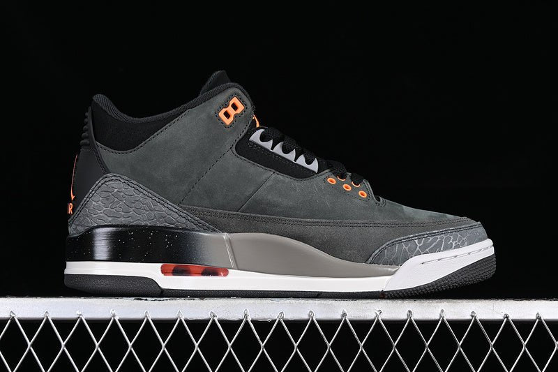 AIR Jordan 3 Retro Fear 2023 Night Stadium - Total Orange - Sneakers - Black Unisex Streetwear Limited Edition - **Air Jordan 3 Retro Fear 2023 Night Stadium/Total Orange/Black** Embrace the bold and