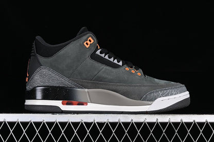 AIR Jordan 3 Retro Fear 2023 Night Stadium - Total Orange - Sneakers - Black Unisex Streetwear Limited Edition - **Air Jordan 3 Retro Fear 2023 Night Stadium/Total Orange/Black** Embrace the bold and