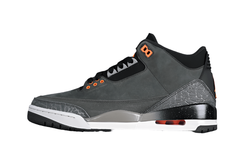 AIR Jordan 3 Retro Fear 2023 Night Stadium - Total Orange - Sneakers - Black Unisex Streetwear Limited Edition - **Air Jordan 3 Retro Fear 2023 Night Stadium/Total Orange/Black** Embrace the bold and