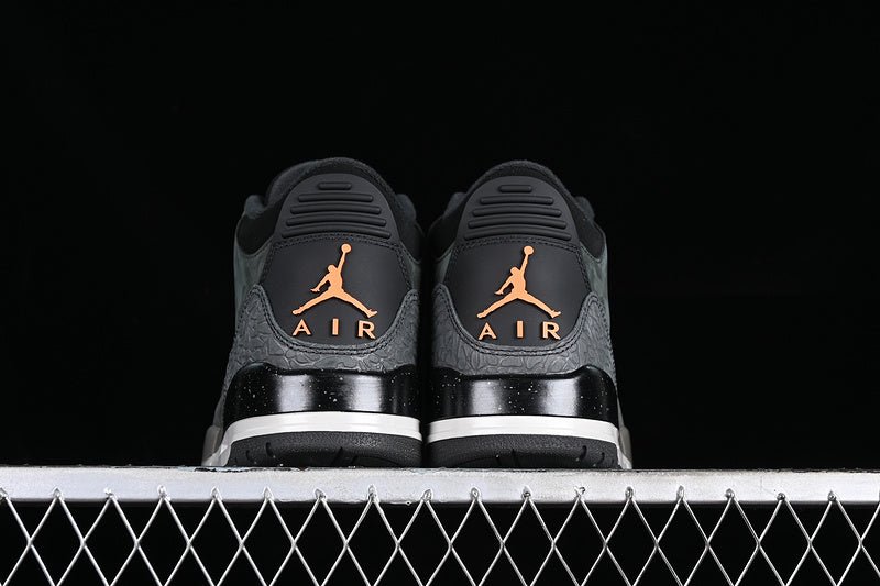 AIR Jordan 3 Retro Fear 2023 Night Stadium - Total Orange - Sneakers - Black Unisex Streetwear Limited Edition - **Air Jordan 3 Retro Fear 2023 Night Stadium/Total Orange/Black** Embrace the bold and