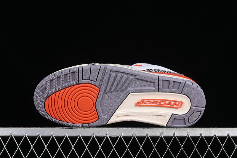 AIR Jordan 3 Retro Georgia Peach - Cosmic Clay - Sail - Cement Grey - Anthracite - White Unisex Streetwear Limited Edition - **Air Jordan 3 Retro Georgia Peach White/Cosmic Clay/Sail/Cement Grey/Anthr