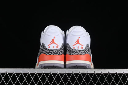 AIR Jordan 3 Retro Georgia Peach - Cosmic Clay - Sail - Cement Grey - Anthracite - White Unisex Streetwear Limited Edition - **Air Jordan 3 Retro Georgia Peach White/Cosmic Clay/Sail/Cement Grey/Anthr